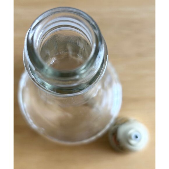 Gemco Oil & Vinegar Jar SET VTG Glass Cruet & Spice Fruit&Vegetable Design READ - Picture 5 of 8